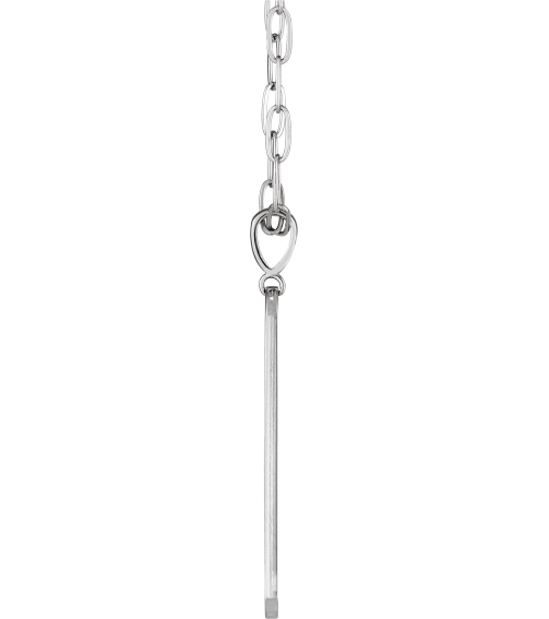 88540 Necklace Set Sterling Silver Round Natural Diamond 1Mm .0075 Ctw I1, G-H 18 In Polished .0075 Ctw Natural Diamond Engravable Elongated Bar Necklace