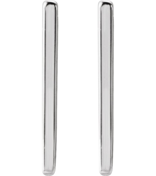 88559 Earring Platinum 20 X 11 Mm 1.6 Pair Hinged Polished Geometric Hinged Hoop Earrings