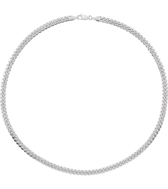 Ch1243 Sterling Silver Curb 5 Mm 18 In Lobster Clasp Polished Miami Cuban Curb Chain