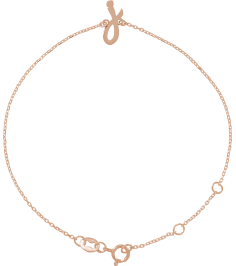 Brc957 Bracelet 14K Rose Initial J 6 12-7 12 In Polished Initial Bracelet