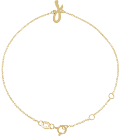 Brc957 Bracelet 14K Yellow Initial J 6 12-7 12 In Polished Initial Bracelet