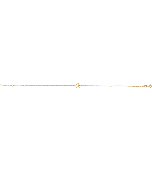 Brc957 Bracelet 14K Yellow Initial A 6 12-7 12 In Polished Initial Bracelet