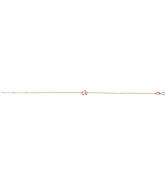 Brc957 Bracelet 14K Rose Initial A 6 12-7 12 In Polished Initial Bracelet