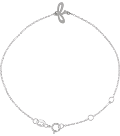 Brc957 Bracelet Sterling Silver Initial F 6 12-7 12 In Polished Initial Bracelet