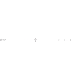 Brc957 Bracelet Sterling Silver Initial F 6 12-7 12 In Polished Initial Bracelet