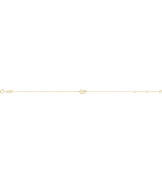 Brc957 Bracelet 14K Yellow Initial X 6 12-7 12 In Polished Initial Bracelet