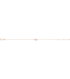 Brc957 Bracelet 14K Rose Initial X 6 12-7 12 In Polished Initial Bracelet
