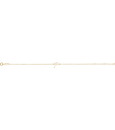 Brc957 Bracelet 14K Yellow Initial P 6 12-7 12 In Polished Initial Bracelet