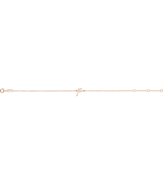 Brc957 Bracelet 14K Rose Initial P 6 12-7 12 In Polished Initial Bracelet