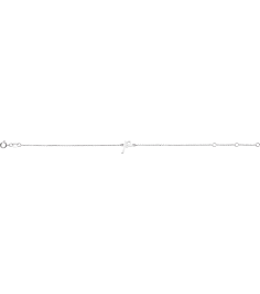 Brc957 Bracelet Platinum Initial P 6 12-7 12 In Polished Initial Bracelet