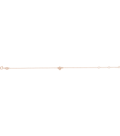 Brc957 Bracelet 14K Rose Initial O 6 12-7 12 In Polished Initial Bracelet