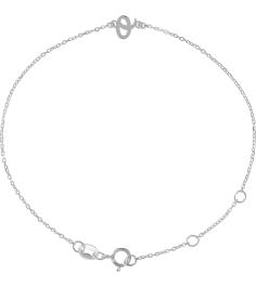 Brc957 Bracelet Platinum Initial O 6 12-7 12 In Polished Initial Bracelet