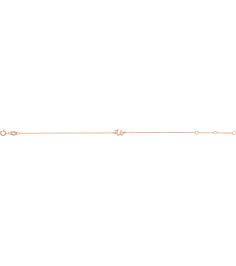 Brc957 Bracelet 14K Rose Initial U 6 12-7 12 In Polished Initial Bracelet