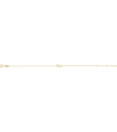 Brc957 Bracelet 14K Yellow Initial U 6 12-7 12 In Polished Initial Bracelet