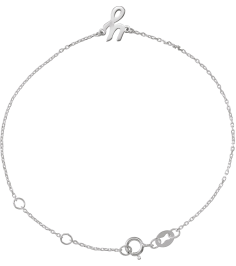 Brc957 Bracelet Platinum Initial Y 6 12-7 12 In Polished Initial Bracelet