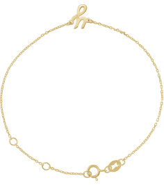 Brc957 Bracelet 14K Yellow Initial Y 6 12-7 12 In Polished Initial Bracelet