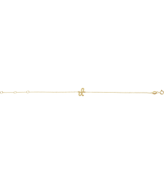 Brc957 Bracelet 14K Yellow Initial D 6 12-7 12 In Polished Initial Bracelet