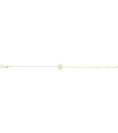 Brc957 Bracelet 14K Yellow Initial T 6 12-7 12 In Polished Initial Bracelet