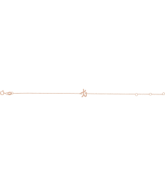 Brc957 Bracelet 14K Rose Initial T 6 12-7 12 In Polished Initial Bracelet