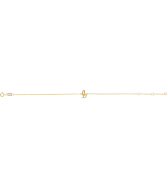 Brc957 Bracelet 14K Yellow Initial B 6 12-7 12 In Polished Initial Bracelet