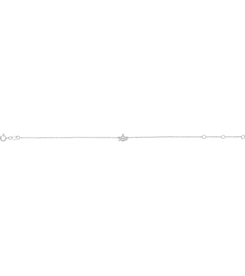 Brc957 Bracelet Sterling Silver Initial S 6 12-7 12 In Polished Initial Bracelet