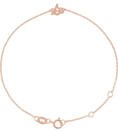 Brc957 Bracelet 14K Rose Initial S 6 12-7 12 In Polished Initial Bracelet