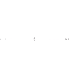 Brc957 Bracelet Platinum Initial L 6 12-7 12 In Polished Initial Bracelet