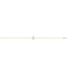 Brc957 Bracelet 14K Yellow Initial L 6 12-7 12 In Polished Initial Bracelet