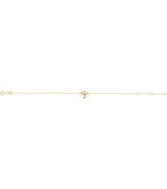 Brc957 Bracelet 14K Yellow Initial Q 6 12-7 12 In Polished Initial Bracelet