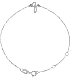 Brc957 Bracelet Sterling Silver Initial Q 6 12-7 12 In Polished Initial Bracelet