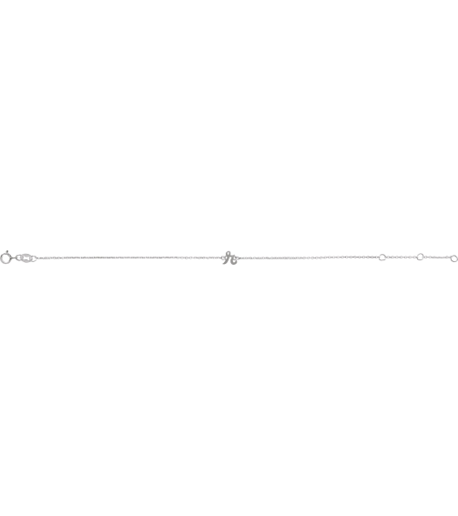 Brc957 Bracelet Sterling Silver Initial R 6 12-7 12 In Polished Initial Bracelet