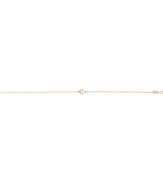 Brc957 Bracelet 14K Rose Initial C 6 12-7 12 In Polished Initial Bracelet