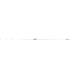 Brc957 Bracelet Sterling Silver Initial E 6 12-7 12 In Polished Initial Bracelet