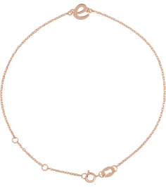 Brc957 Bracelet 14K Rose Initial E 6 12-7 12 In Polished Initial Bracelet