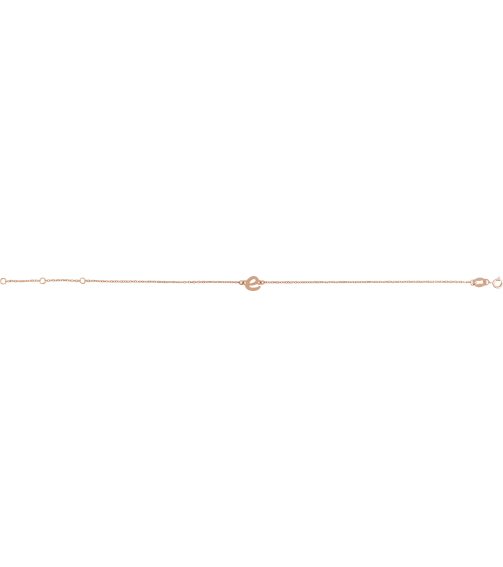 Brc957 Bracelet 14K Rose Initial E 6 12-7 12 In Polished Initial Bracelet