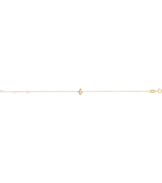 Brc957 Bracelet 14K Yellow Initial I 6 12-7 12 In Polished Initial Bracelet