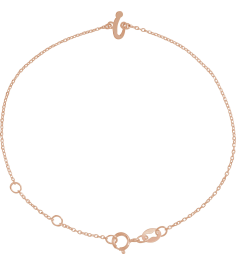 Brc957 Bracelet 14K Rose Initial I 6 12-7 12 In Polished Initial Bracelet