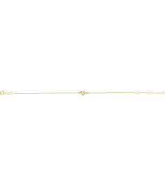Brc957 Bracelet 14K Yellow Initial V 6 12-7 12 In Polished Initial Bracelet