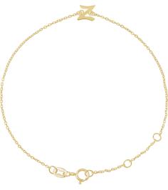 Brc957 Bracelet 14K Yellow Initial Z 6 12-7 12 In Polished Initial Bracelet