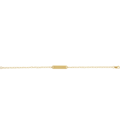 Brc936 Bracelet 14K Yellow 23.6 X 5 Mm 7 In Polished Engravable Bar Bracelet
