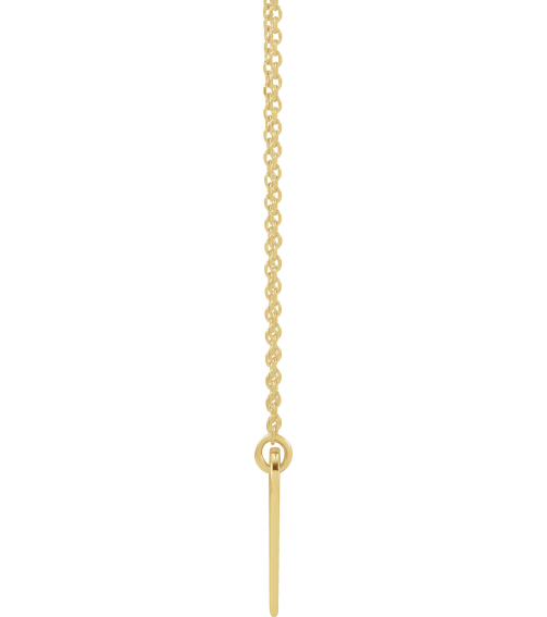 88620 Necklace 14K Yellow 13.5 X 10 Mm 18 In Polished Engravable Elongated Heart Necklace