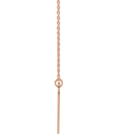 88620 Necklace 14K Rose 18 X 13 Mm 18 In Polished Engravable Elongated Heart Necklace