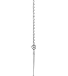 88620 Necklace Platinum 18 X 13 Mm 18 In Polished Engravable Elongated Heart Necklace