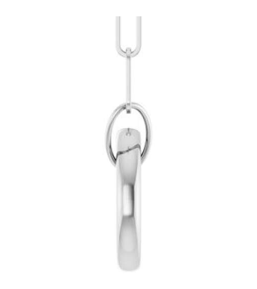 88629 Necklace Sterling Silver 12 X 12 Mm 16 In Polished Circle Charm Necklace