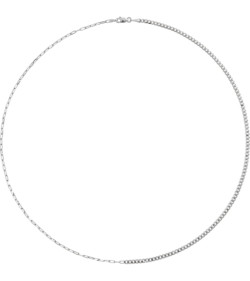 Ch1247 Sterling Silver Paperclip-Style 2.7 Mm 20 In Lobster Clasp Polished Curb And Paperclip-Style 5050 Chain