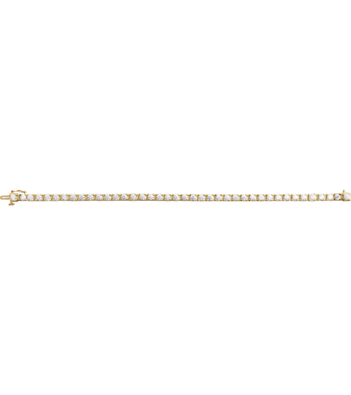 653702 Bracelet Set 14K Yellow Round Lab-Grown Diamond 3.4Mm 6 Ctw Si1-Si2, G-H 7 14 In Polished 6 Ctw Lab-Grown Diamond Line Bracelet