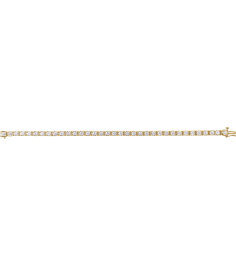 653702 Bracelet Set 14K Yellow Round Lab-Grown Diamond 3.65Mm 7 Ctw Si1-Si2, G-H 7 14 In Polished 7 Ctw Lab-Grown Diamond Line Bracelet