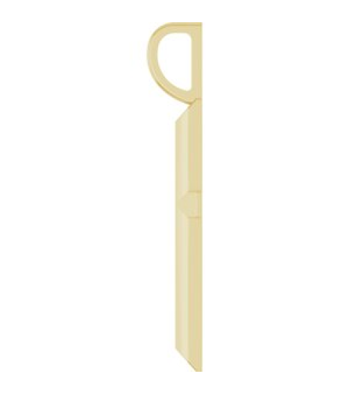 R50005 Pendant 18K Yellow Gold-Plated Sterling Silver 23 X 13 Mm Polished Knife Edge Cross Pendant