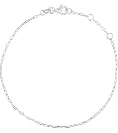 Ch1235 14K White Paperclip-Style 1.25 Mm 6 12-7 12 In Lobster Clasp Polished Paperclip-Style Chain