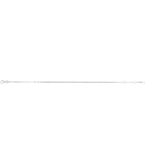 Ch1235 14K White Paperclip-Style 1.25 Mm 6 12-7 12 In Lobster Clasp Polished Paperclip-Style Chain